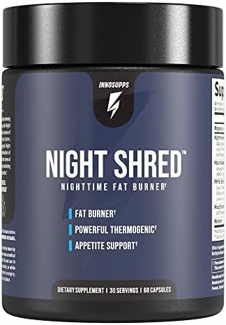 Inno Supps Night Shred - Night Time Fat Burner and Natural Sleep Support - Appetite Suppressant and  | Amazon (US)