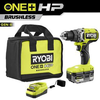ONE+ HP 18V Brushless Cordless 1/2 in. Drill/Driver Kit with 4.0 Ah Battery, Charger, and Bag | The Home Depot
