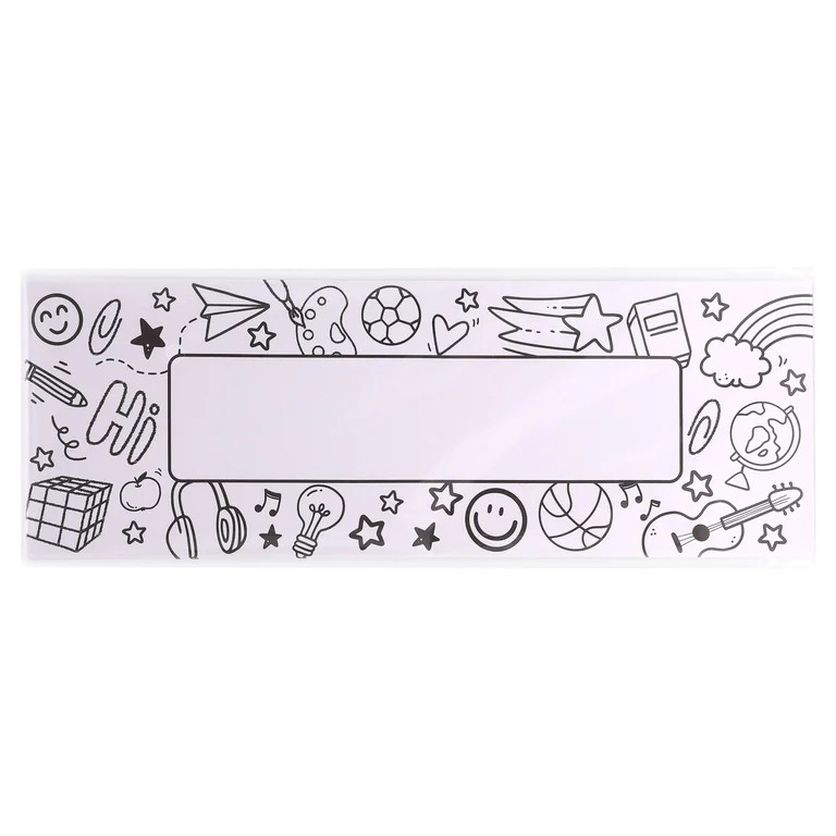 Pen+Gear Color-Your-Own Nameplates, 30 Count | Walmart (US)