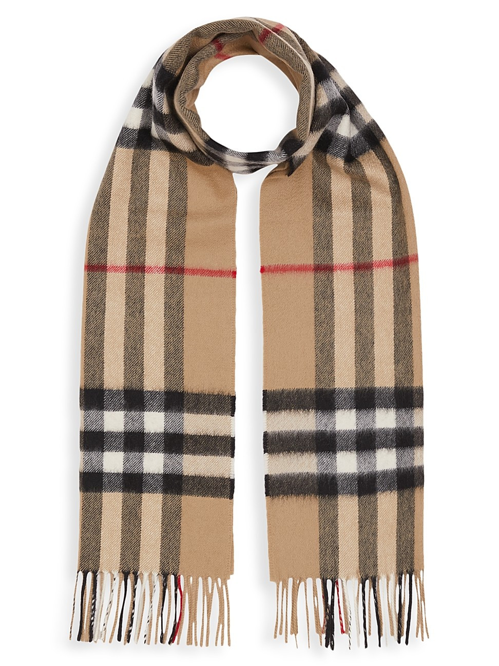 Burberry Women's The Classic Check Cashmere Scarf - Beige | Saks Fifth Avenue