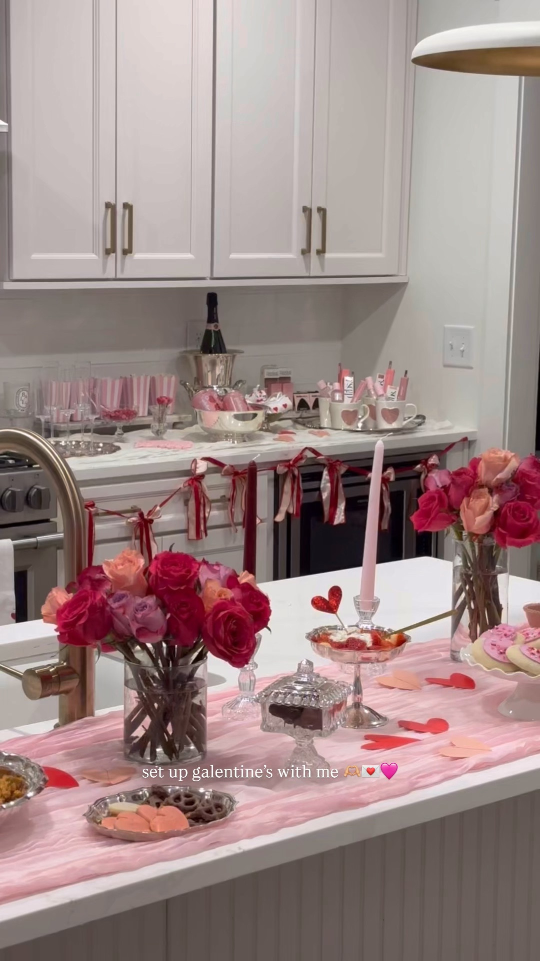 Set up with me to host a galentines party 🩷💌🫶🏼 

#LTKfoodie #LTKHome #LTKValentine