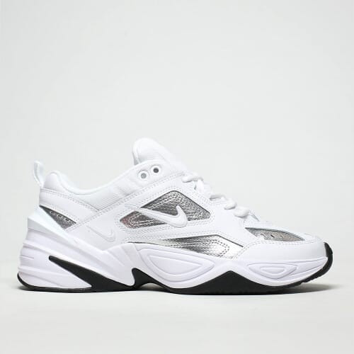 Nike white & silver m2k tekno trainers | Schuh