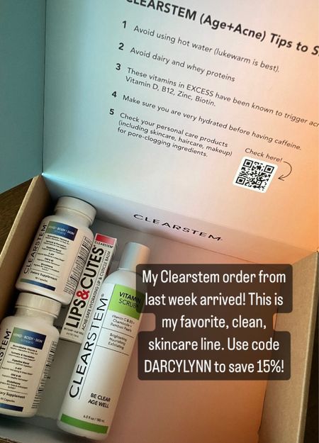 skincare discount alert - use code DARCYLYNN to save 15%

Struggling with acne and looking for something new? Want something that helps you age gracefully without making your skin super dry? You must check out Clearstem. I’ve been using their products since October and my skin is the best it’s looked in years!

This is my recent restock. A supplement to help with acne, lip and cuticle treatment, and a vitamin scrub. I’ve linked in similar products my other faves.

Use code DARCYLYNN to save! 

Clearstem discount code 

#LTKfindsunder100 #LTKsalealert #LTKbeauty