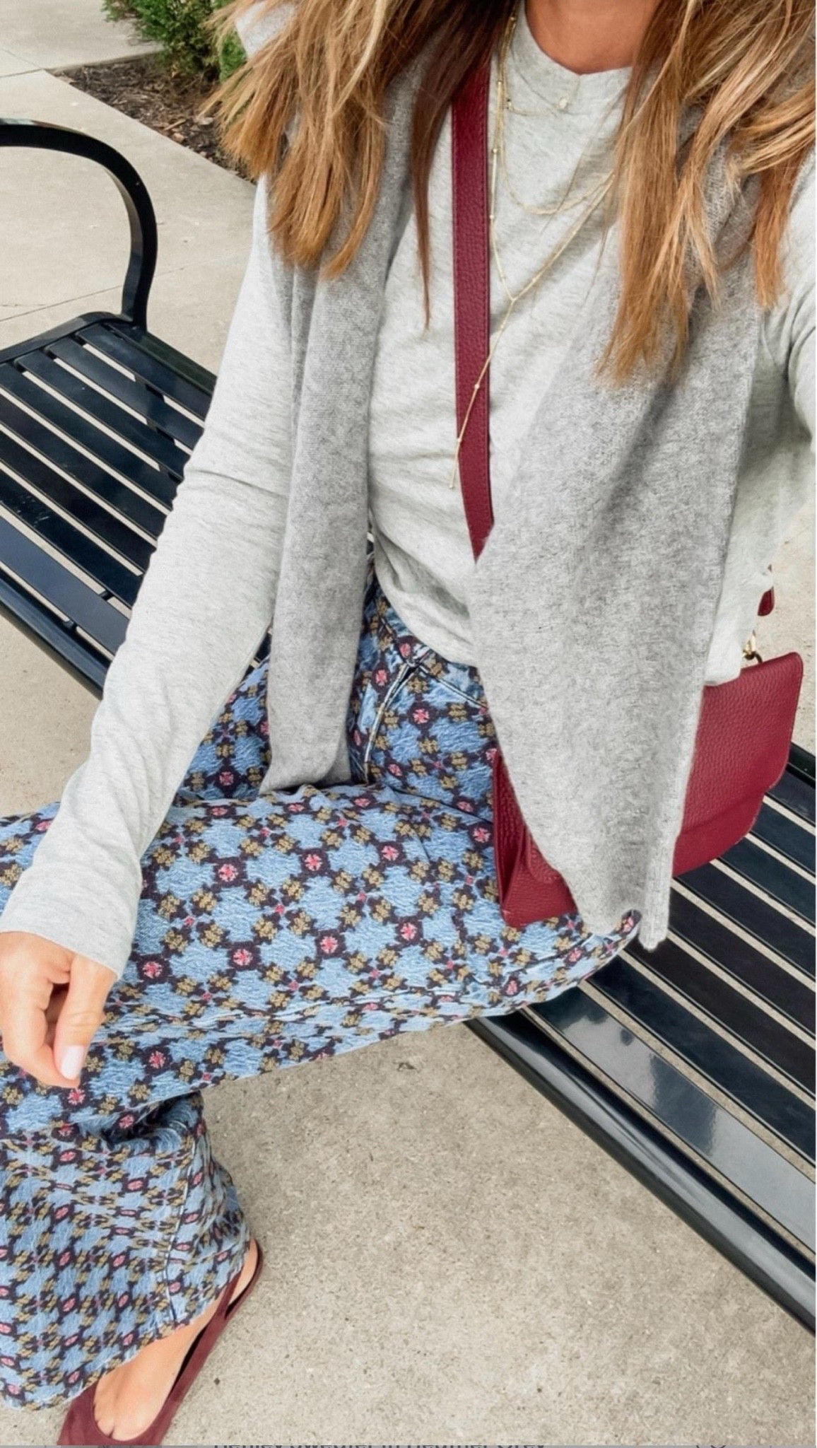 Another pair of fun jeans that are unique and make a statement. 
TTS, 25 here
XS long sleeve // S sweater

#LTKmomlife #LTKootd