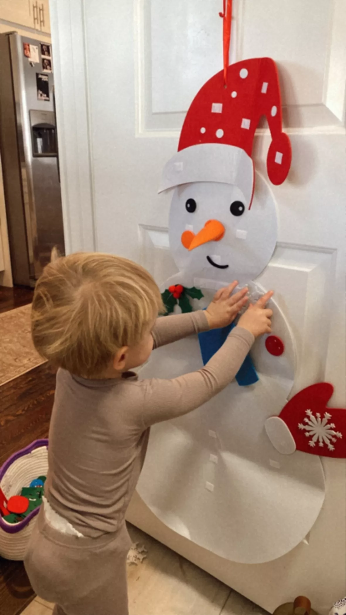 DIY Felt Snowman for Toddlers