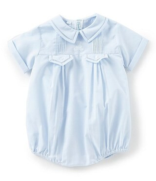 Baby Boys 3-9 Months Teddy Bear Embroidered Jon Jon Shortalls | Dillards