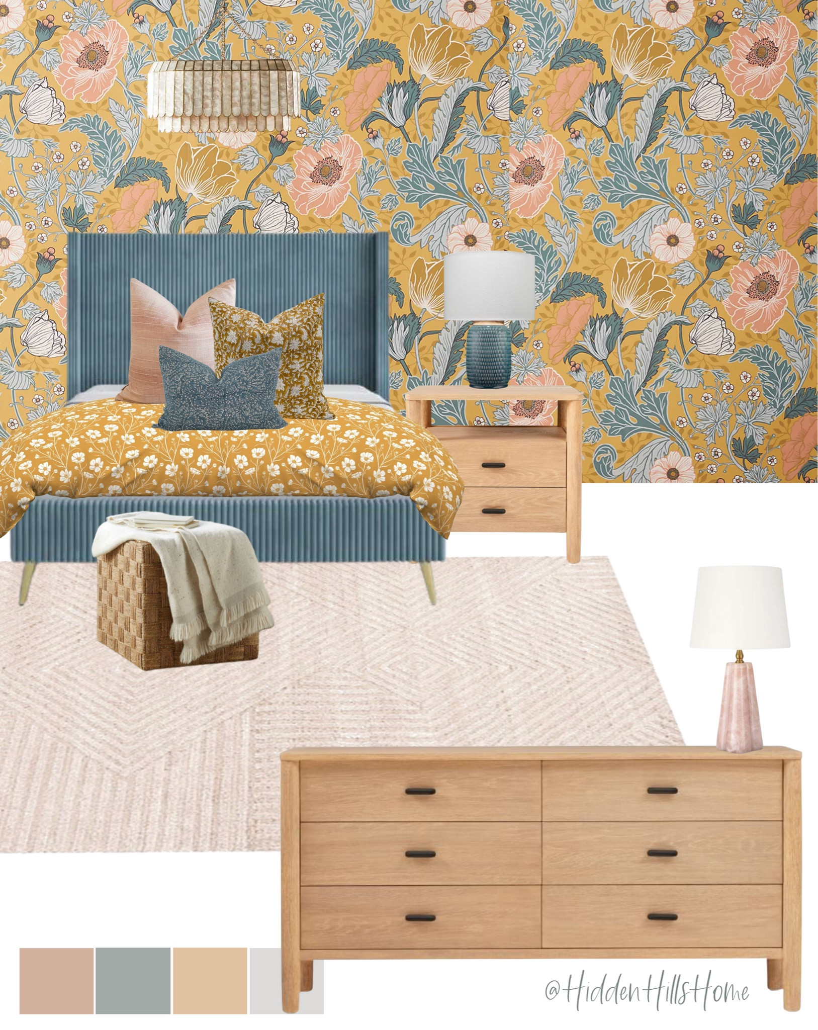 Girls bedroom decor, floral boho girls bedroom, teen girls bedroom decor ideas, girls room decor mood board, teen girls room Inspo #girlsbedroom 

#LTKsalealert #LTKhome #LTKkids