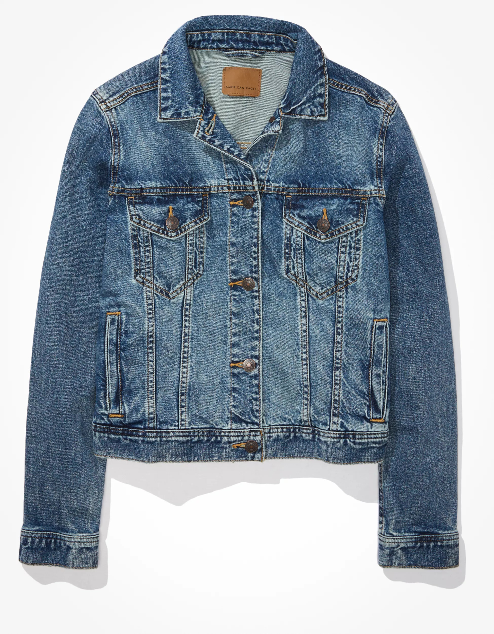 AE Classic Strigid Denim Jacket | American Eagle Outfitters (US & CA)
