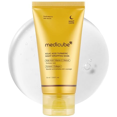 medicube Kojic Acid Turmeric Overnight Wrapping Peel Off Mask – Brightens & Defends Against Ski... | Amazon (US)