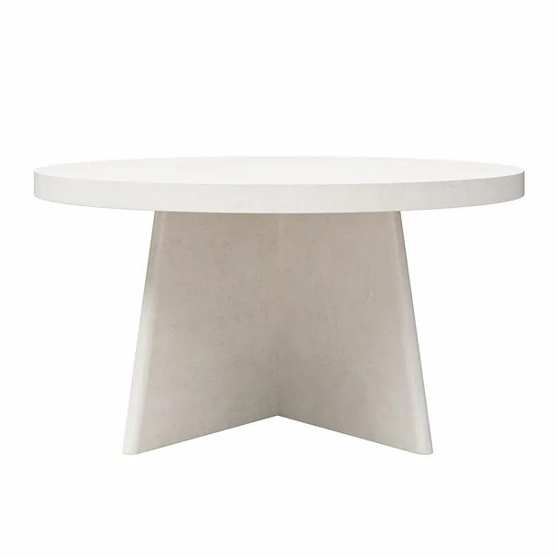 Queer Eye Liam Round Coffee Table, Plaster - Walmart.com | Walmart (US)