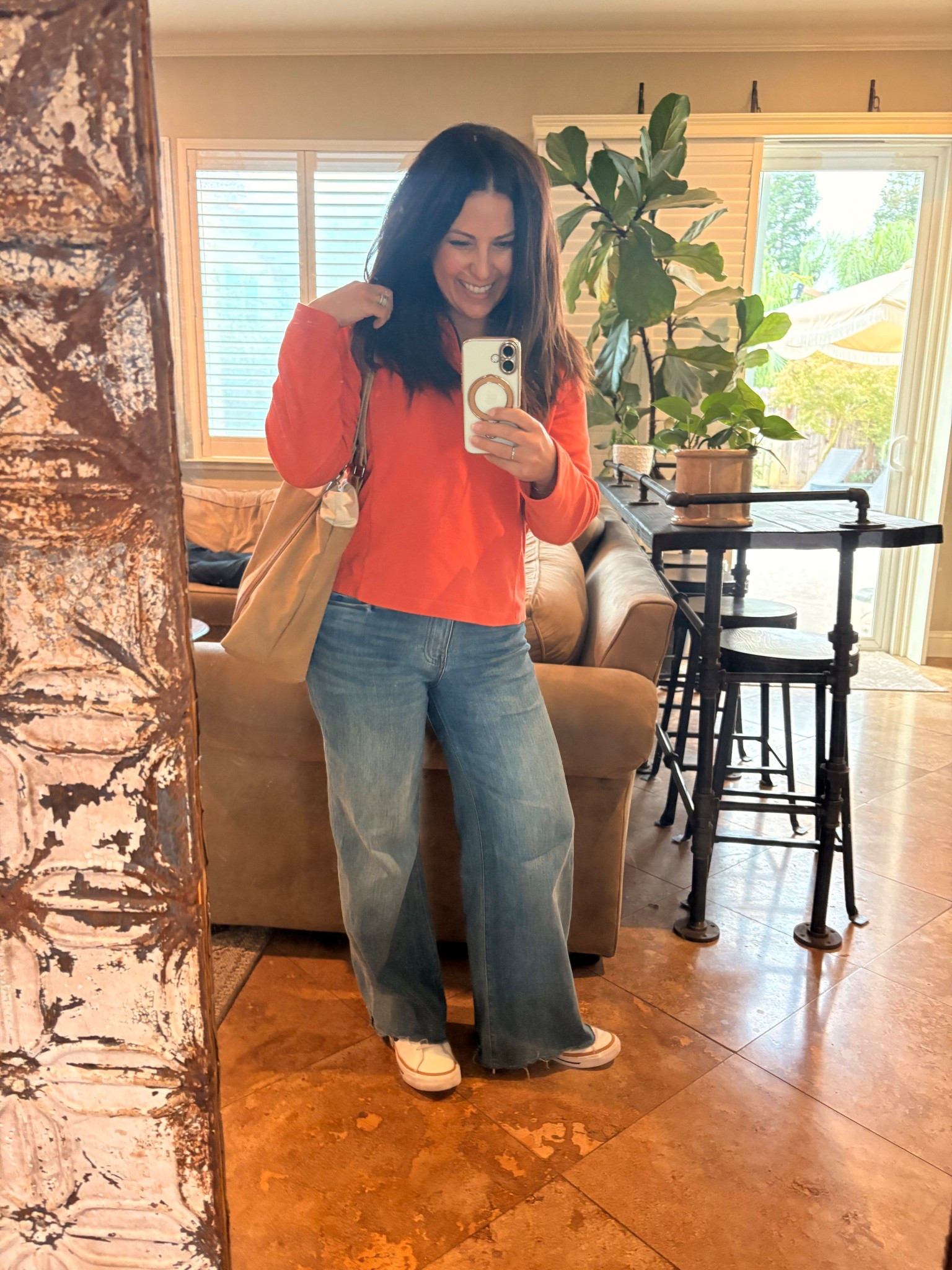 Wore my orange half zip fleece for Unity Day! It definitely felt like fall today and I loved it! 

Teacher style
Casual outfit
Fall Outfit
Wide leg jeans 

#LTKPetite #LTKSeasonal #LTKOver40
