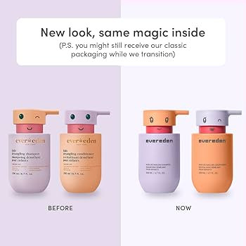 Evereden Kids Haircare Set: Hair Detangling Shampoo & Conditioner for Children Ages 3+, Plant Pro... | Amazon (US)