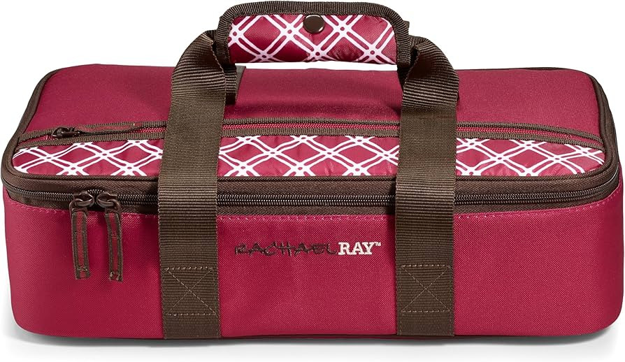 Rachael Ray Lasagna Lugger, Thermal Insulated Casserole Carrier for Hot or Cold Food, Lugger Tote... | Amazon (US)