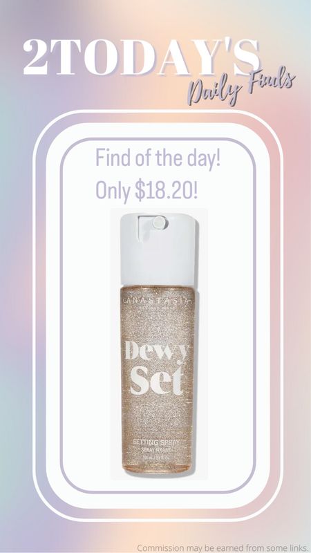 My favorite find of the day so far! Stocking up on one of my favorite setting sprays! It gives the most beautiful glowy, dewy look to your makeup, but also helps it last all day. What a deal! 

Amazon beauty finds / 2Today Finds / 2Today Recommendations / Cyber Mondayy

#LTKbeauty #LTKsalealert