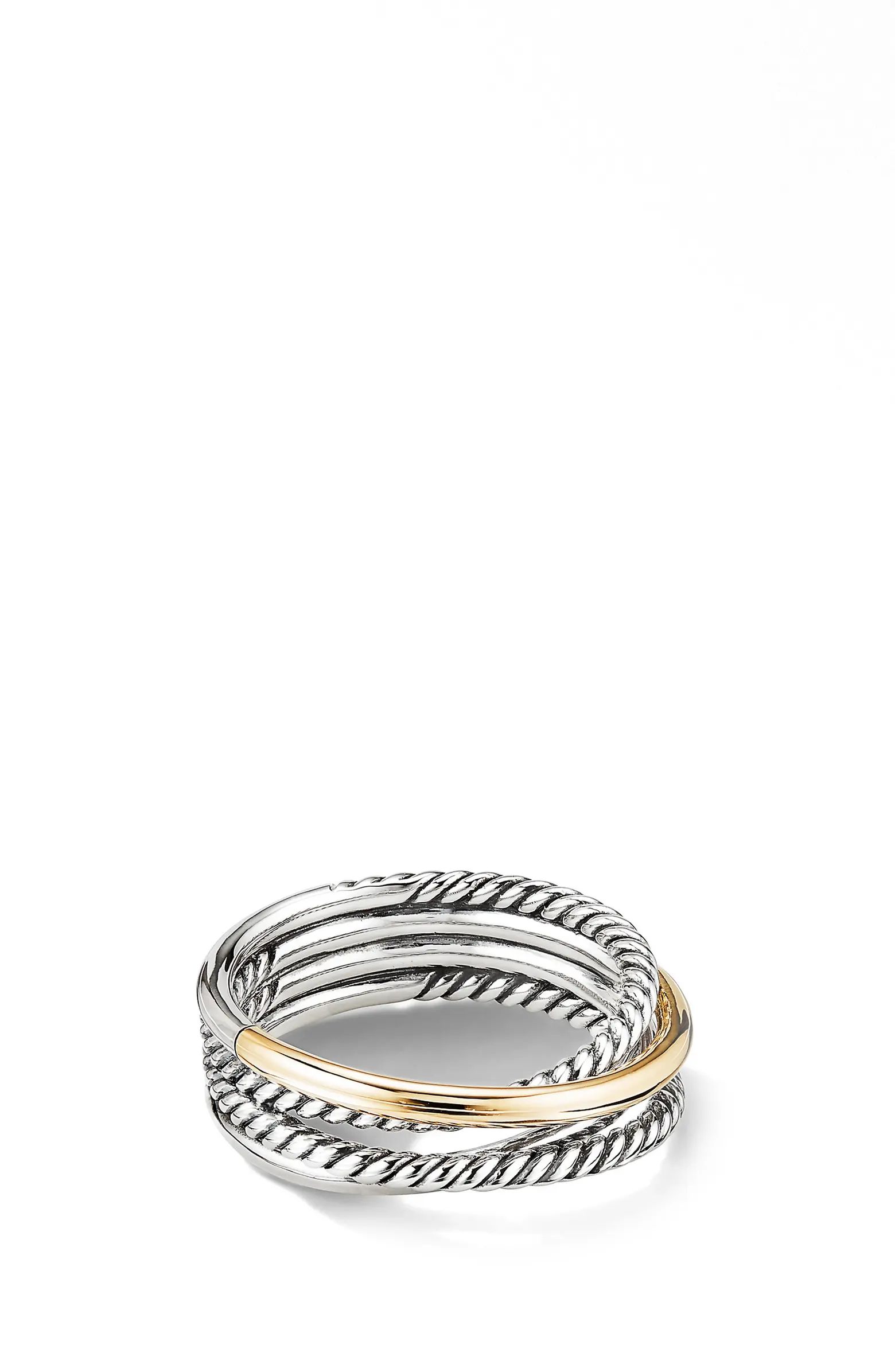 Crossover Narrow Ring with 18K Gold | Nordstrom