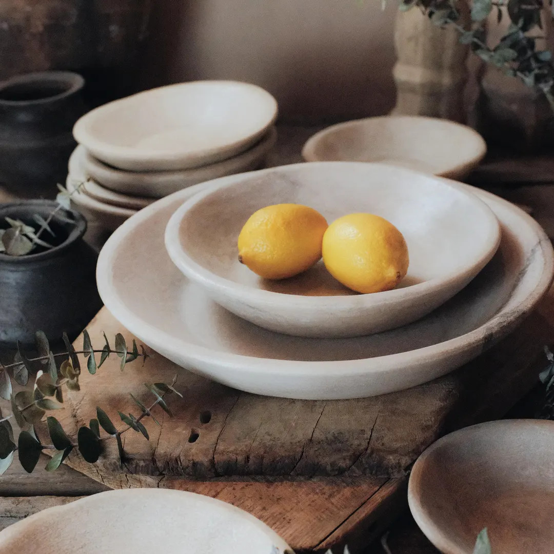 White Marble Bowl, Round Marble Dish, Stone Bowl, Rustic Storage Saucer, Rustic Jewelry Holder, E... | Etsy (US)