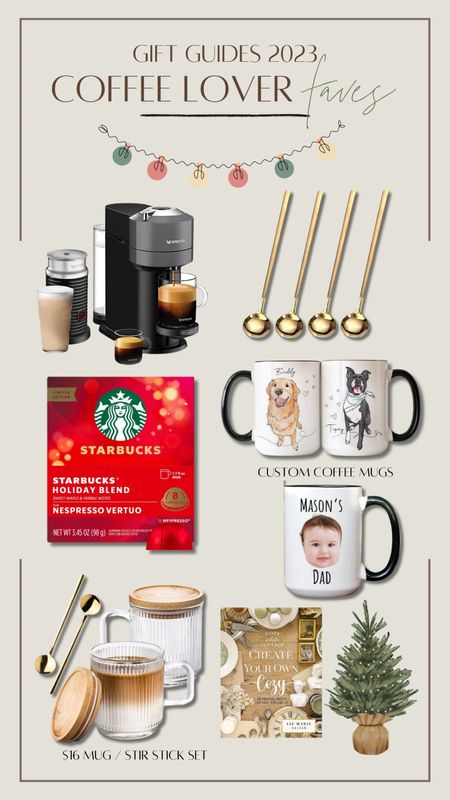 For the coffee lover — some of my faves! 🤎✨☕️🎄🎅🏻 love the custom face mugs🙌🏽 

Small shop / for her / coffee lover / gift ideas / Amazon finds / Holley Gabrielle 

#LTKSeasonal #LTKHoliday #LTKGiftGuide