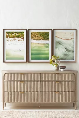 The Isla Fluted-Wood Six-Drawer Dresser | Anthropologie (US)