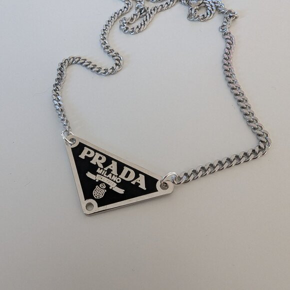 Prada Triangle Necklace | Poshmark