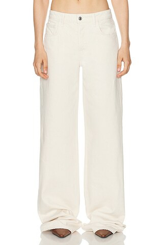 Helsa Low Tide Jeans in Ecru | FWRD | FWRD 