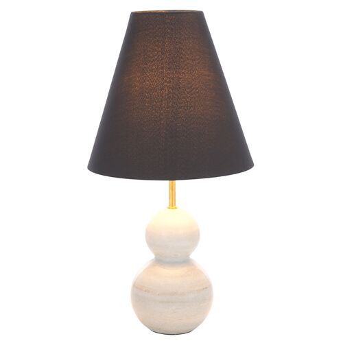 Xylena Marble Table Lamp - Black/White | Desk Lamp, Bedside Lamp | One Kings Lane