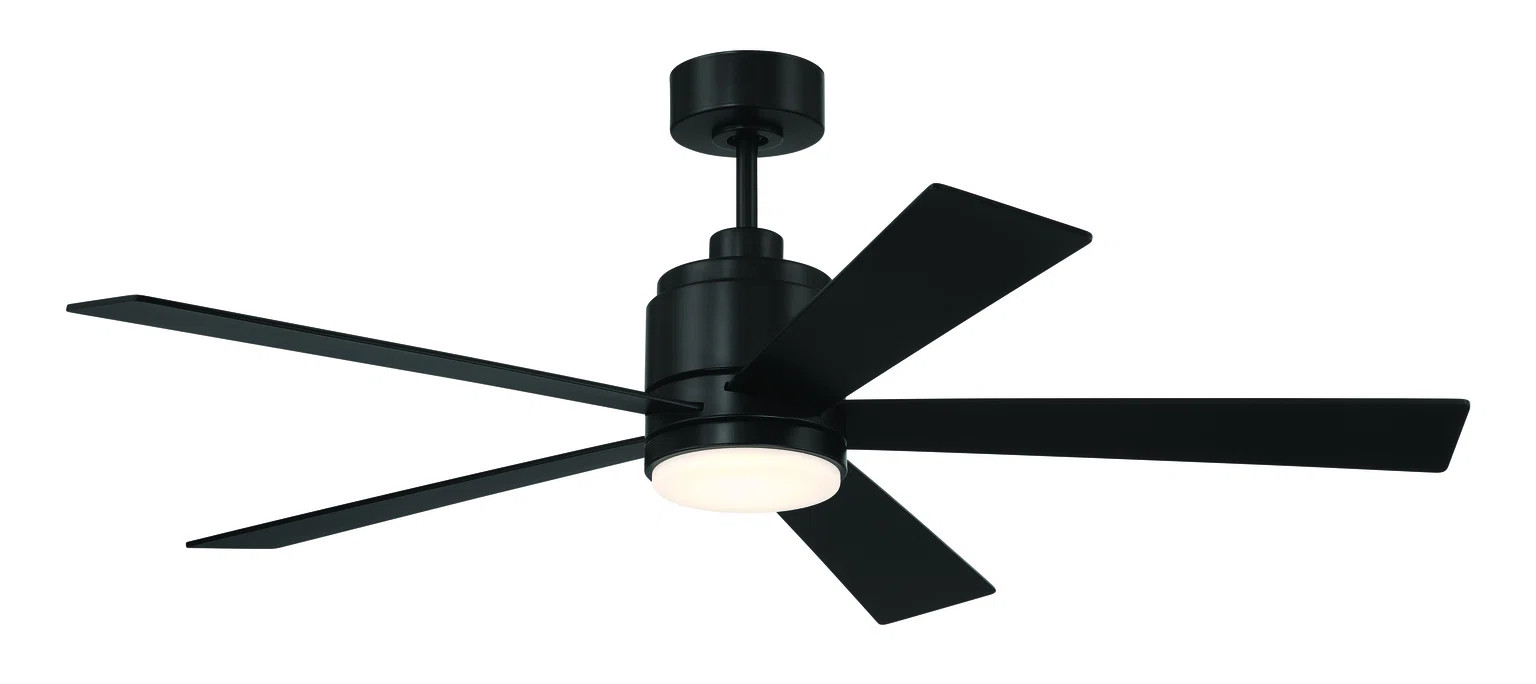Craftmade McCoy 5-Blade 52" Ceiling Fan with Optional LED Light Kit & Hard Wired, 4 Speed Control | Wayfair North America