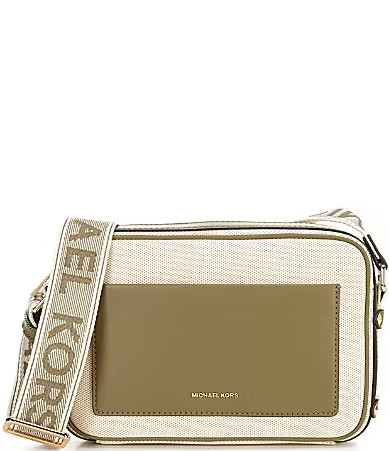 Michael Kors Maeve Large Pocket Crossbody Bag - Safari Green | Dillard's