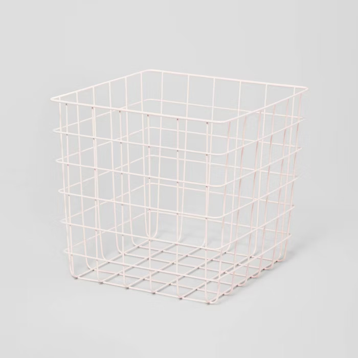 Decorative Wire Basket Square Peach - Brightroom™ | Target