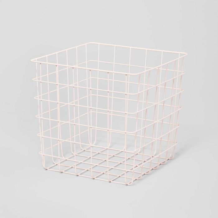 Decorative Wire Basket Square Peach - Brightroom&#8482; | Target