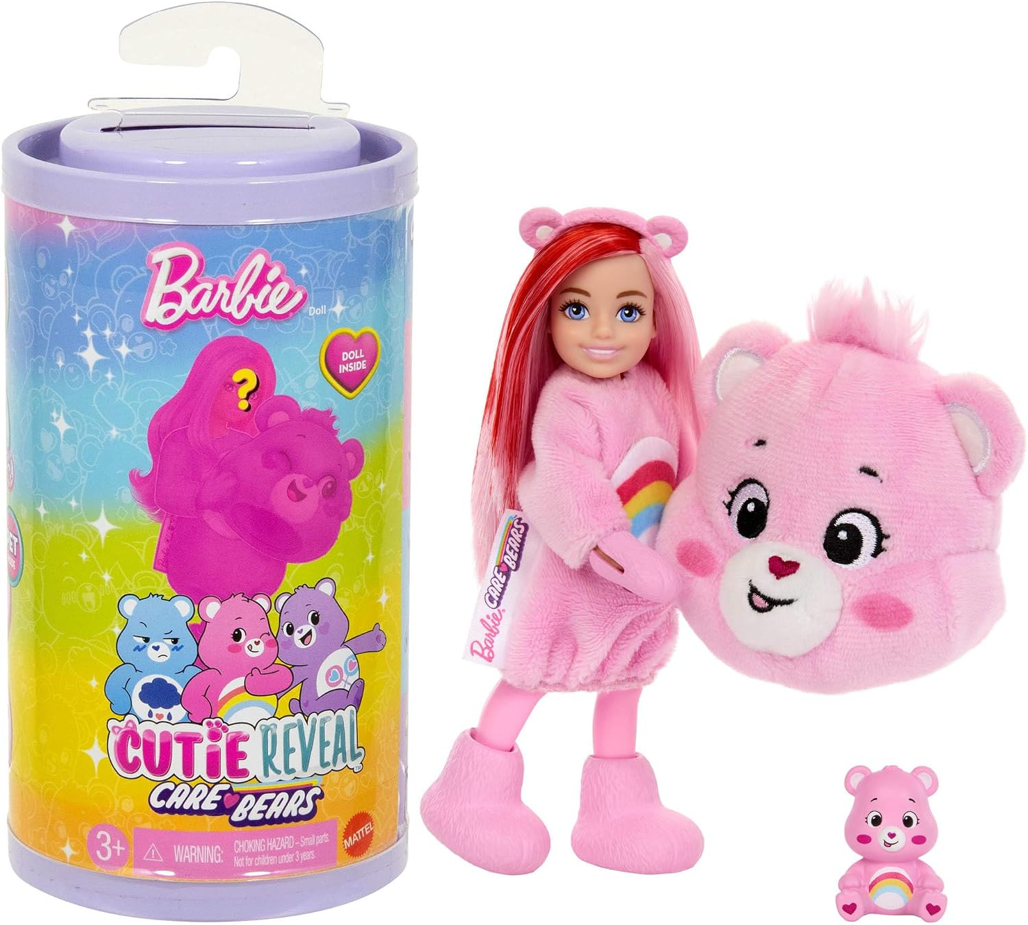 Barbie Cutie Reveal Chelsea Doll & Accessories, Care Bears Series, Small Doll with Plush Costume & 6 Surprises (Styles May Vary), JCN97 | Amazon (UK)