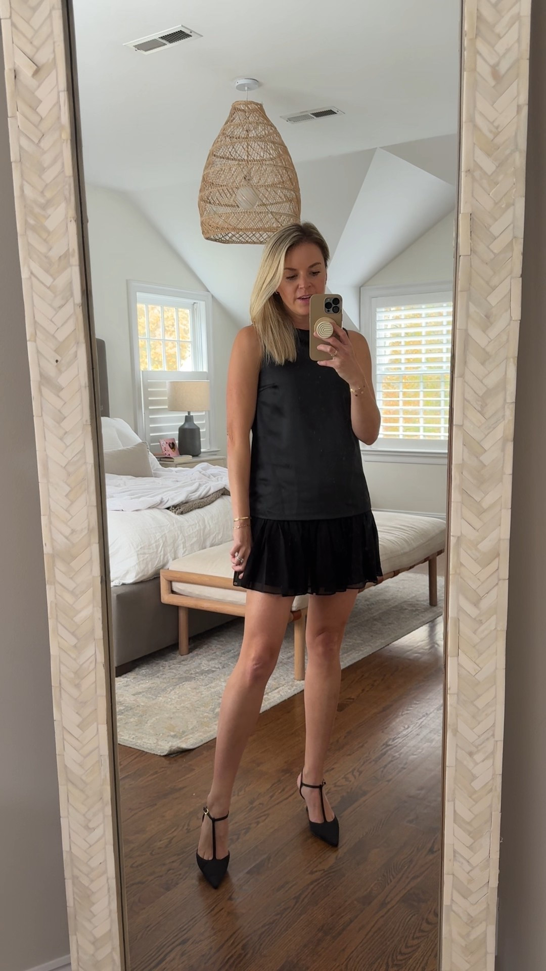 Dress is under $100 with code THIRTY. Dress it up for the holidays or pair with a sweater over top for a more casual look. 
-US4 dress (I usually size up 1 in their dresses) 
-heels tts 

date night outfit, holiday dress 

#LTKHoliday #LTKFindsUnder100 #LTKSaleAlert