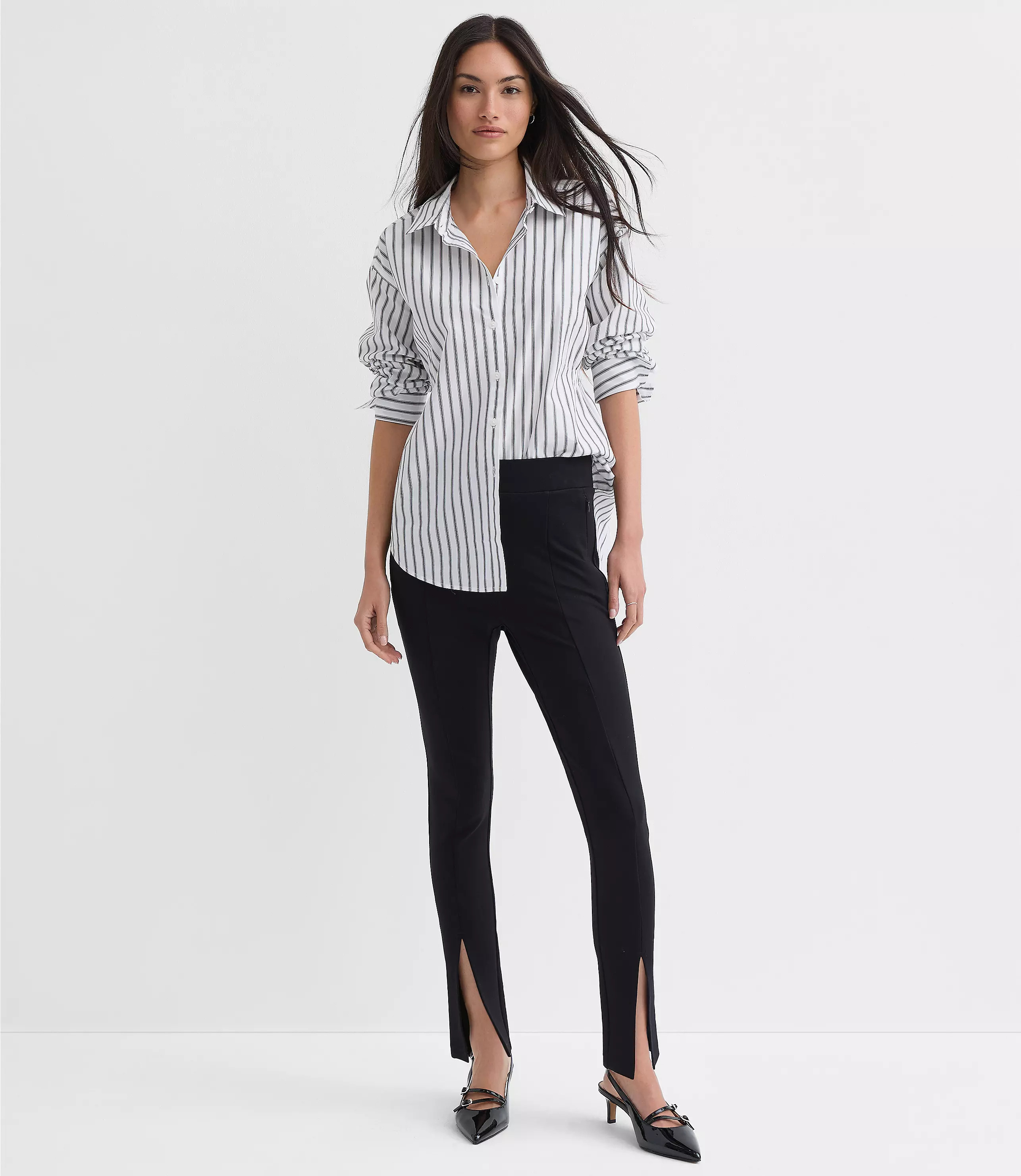 Split Hem Leggings in Ponte | LOFT