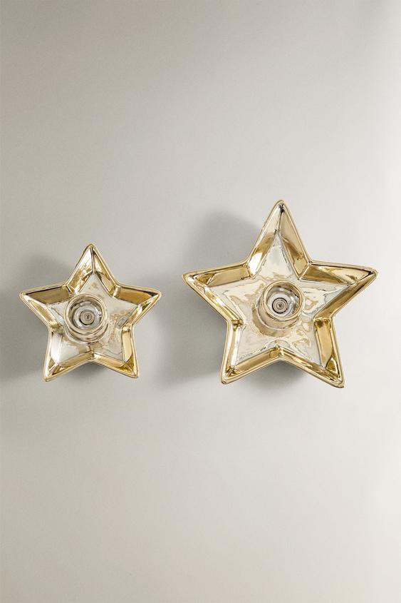 CHRISTMAS STAR PORCELAIN TEALIGHT HOLDER | Zara US