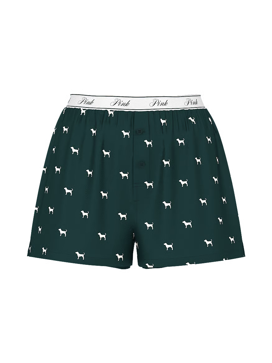 Buy Silky Sleep Boxy Pajama Shorts, Print - Order Pajama Bottoms online - PINK US | Victoria's Secret (US / CA )