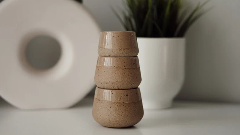 Espresso Cup Set Handmade, Coffee Mug Handmade Pottery, Vintage Espresso Cup, Stoneware Espresso ... | Etsy (US)