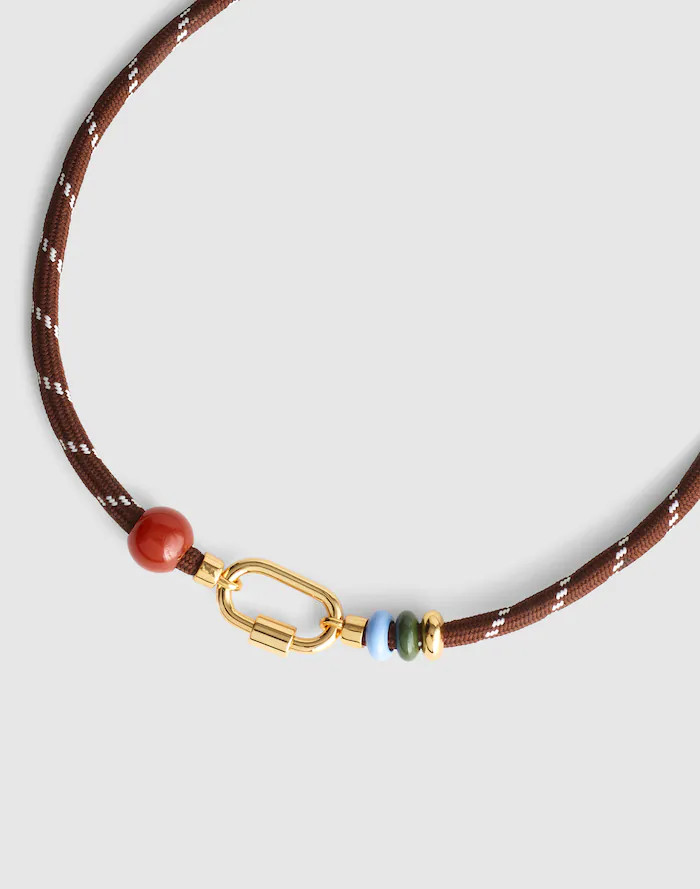 Semiprecious Carabiner Paracord Charm Necklace | Madewell