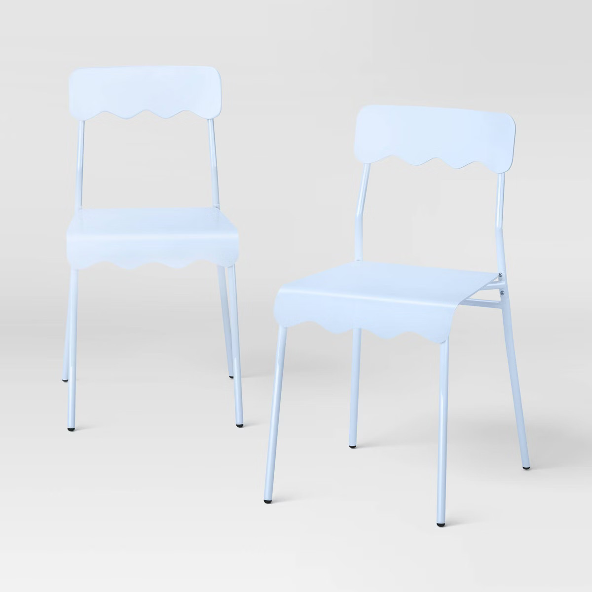 2pk Wavy Metal Dining Chair - Room Essentials™ | Target