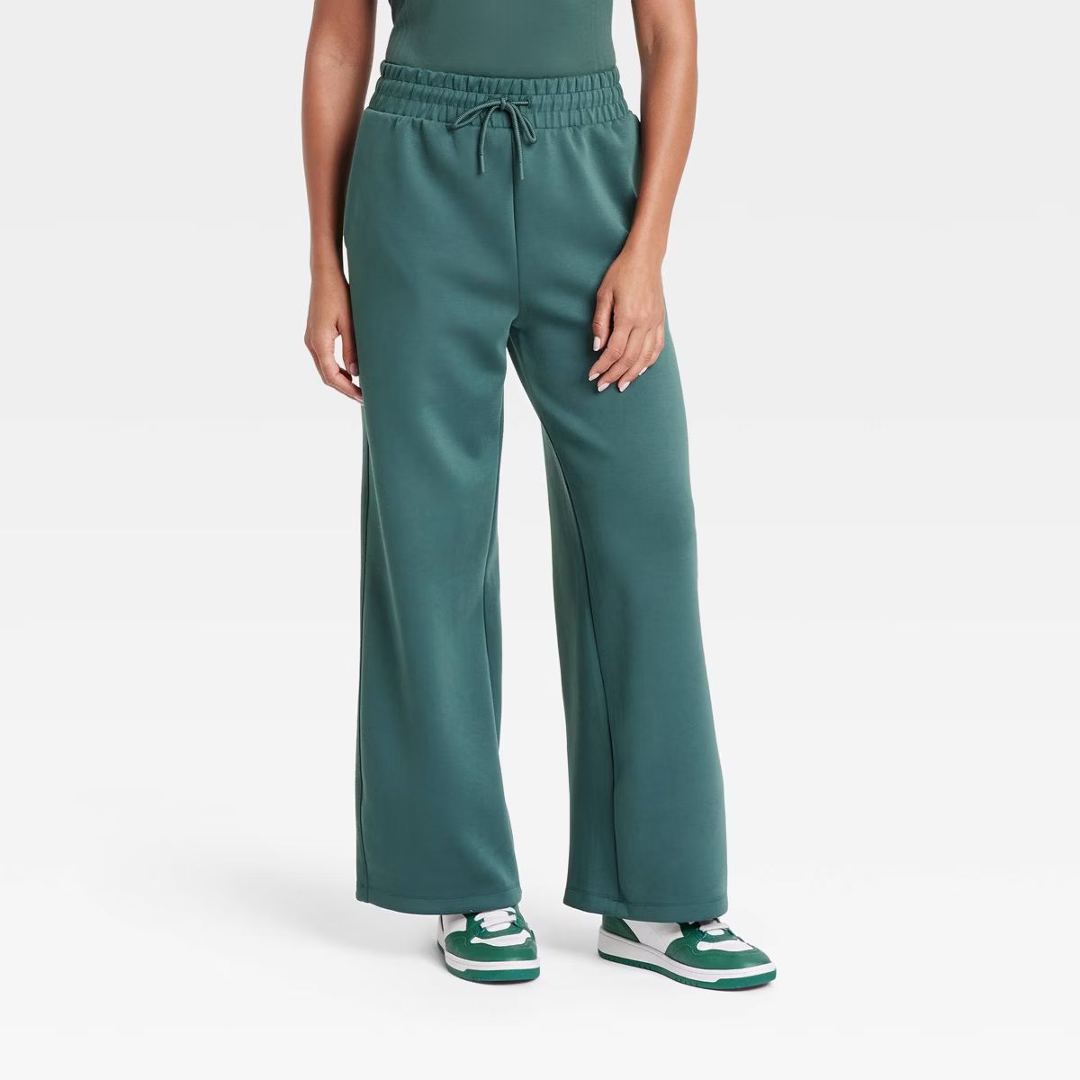 Women's Airy Sleek High-Rise Wide Leg Sweatpants - All In Motion™ | Target