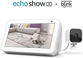 All-new Echo Show 5 (2nd Gen, 2021 release) - Glacier White bundle with Blink Mini | Amazon (US)