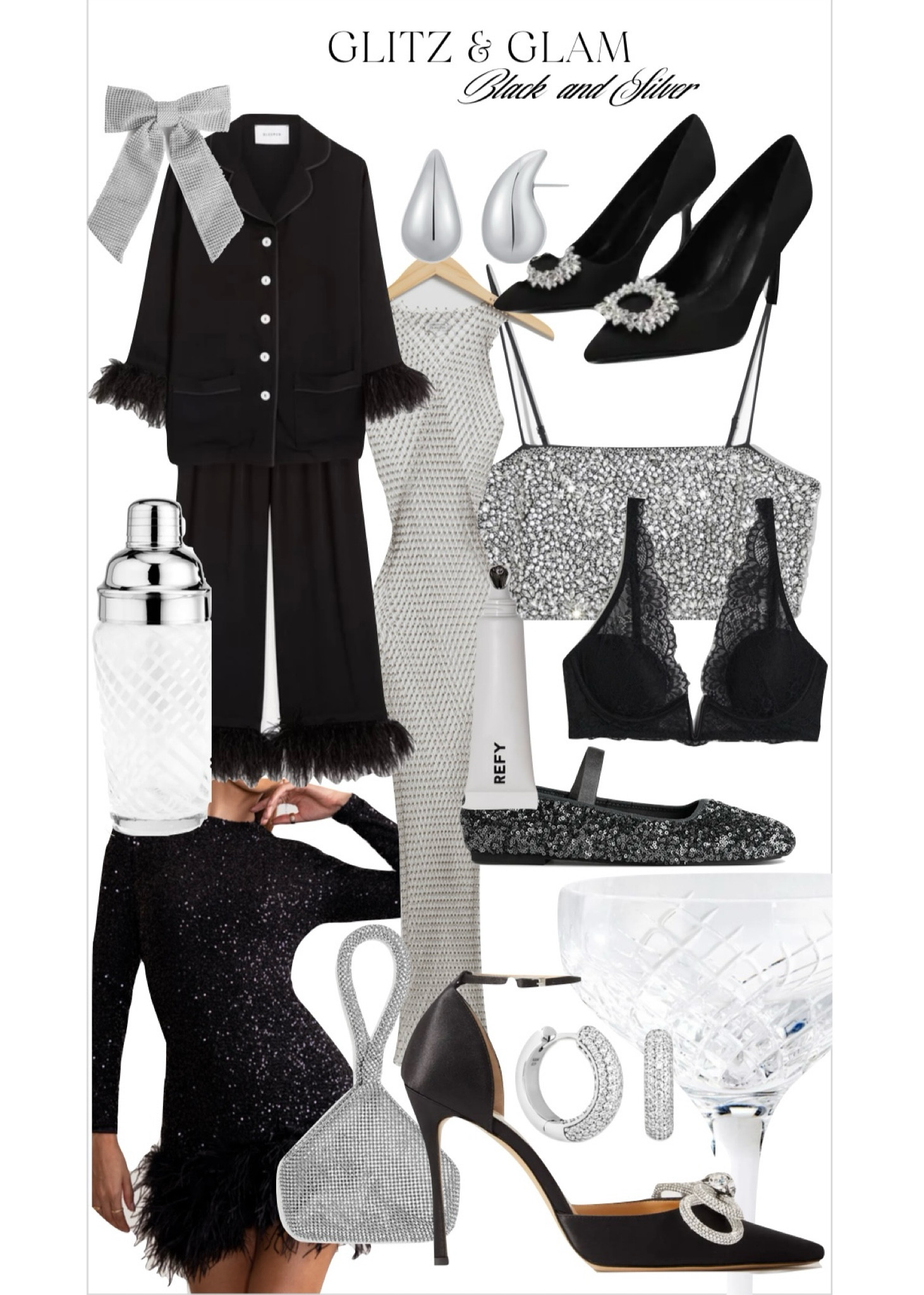 Glitz & Glam - Black & Silver 

#LTKSeasonal #LTKparties #LTKHoliday