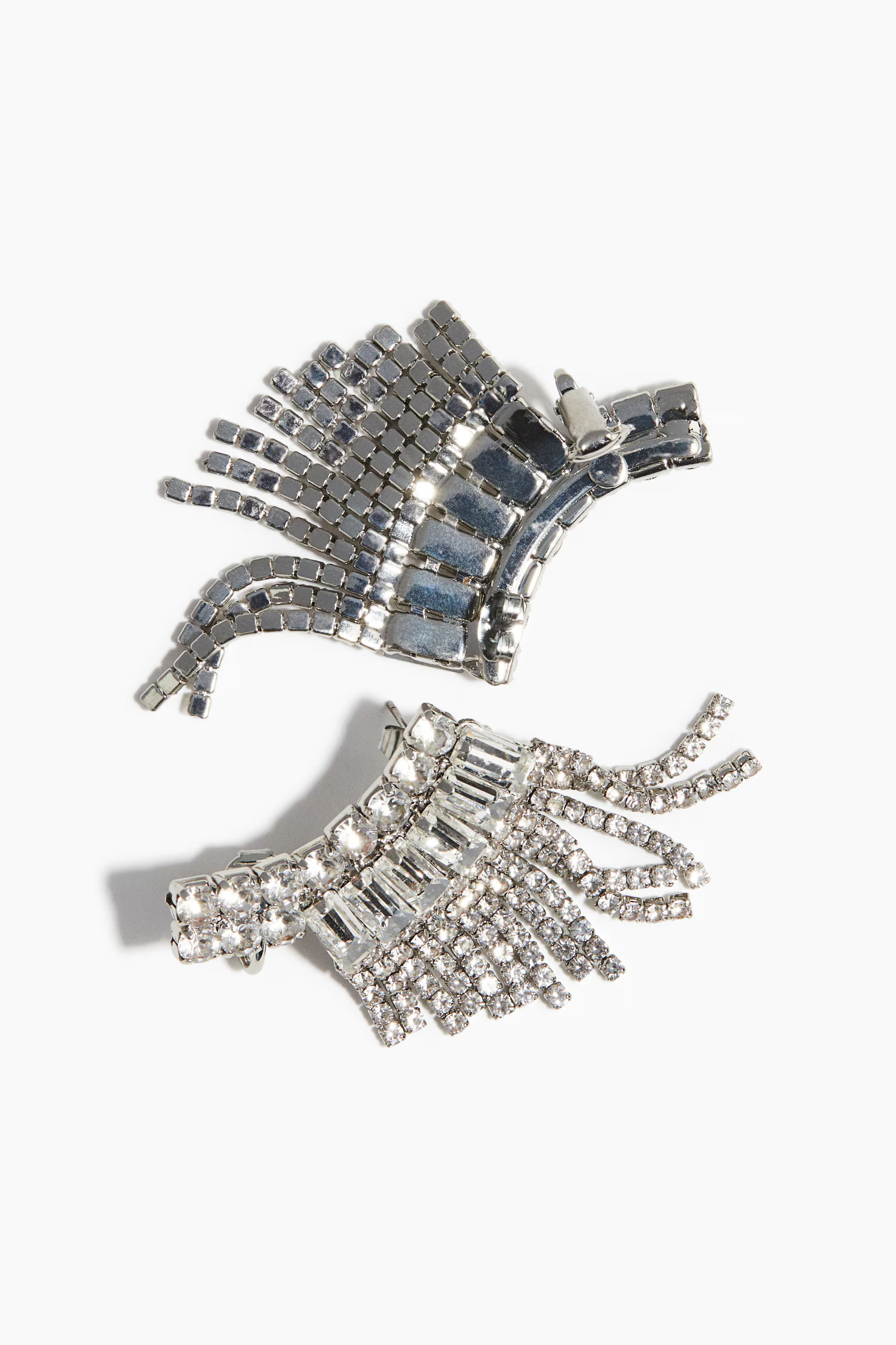 Wing-Shaped Rhinestone Earrings | H&M (US + CA)