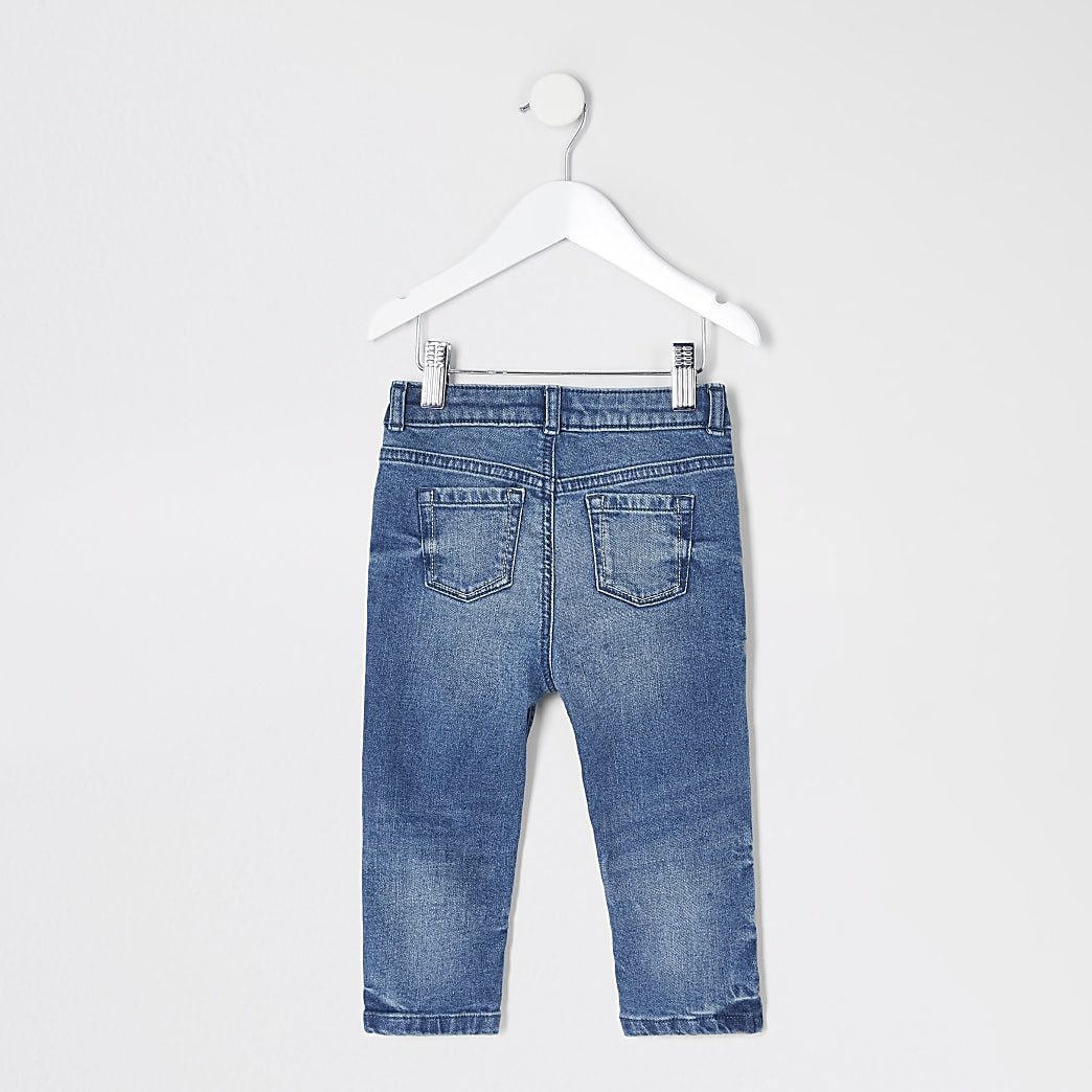 Mini boys blue Jake regular jeans | River Island (UK & IE)