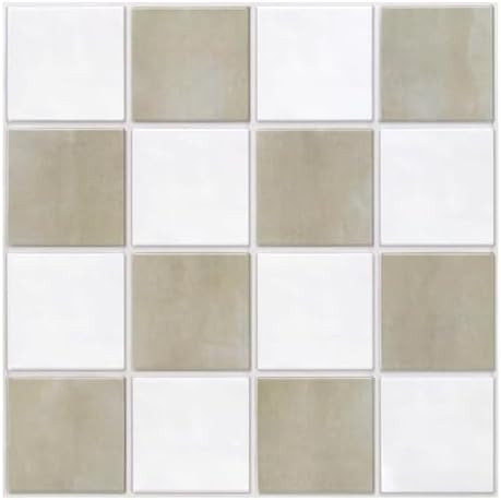 Commomy 10 Pcs Matte 3D Peel and Stick Tile 11.8"x11.8" Ultralight PVC Square Peel and Stick Back... | Amazon (US)