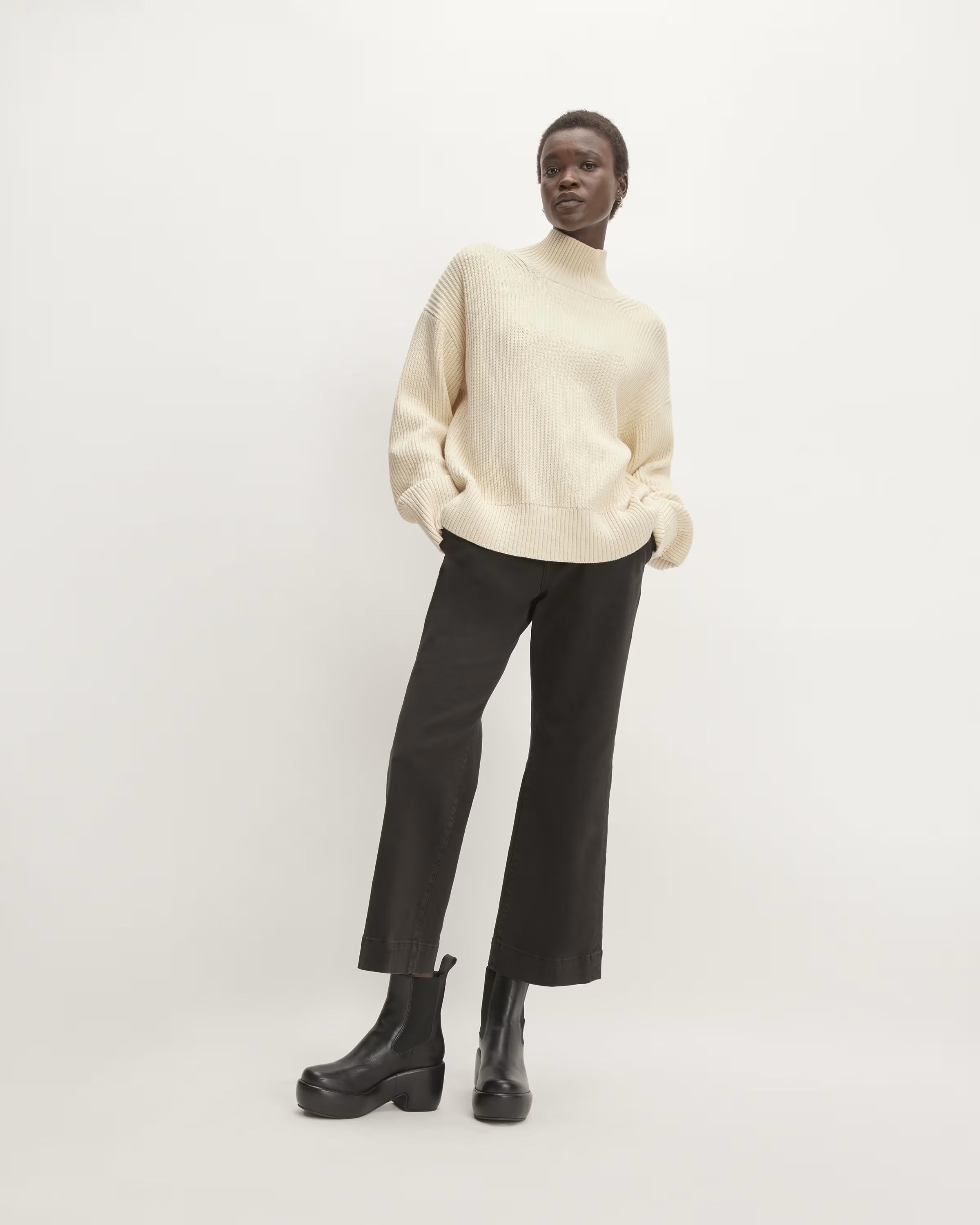 The Organic Cotton Ribbed Turtleneck | Everlane