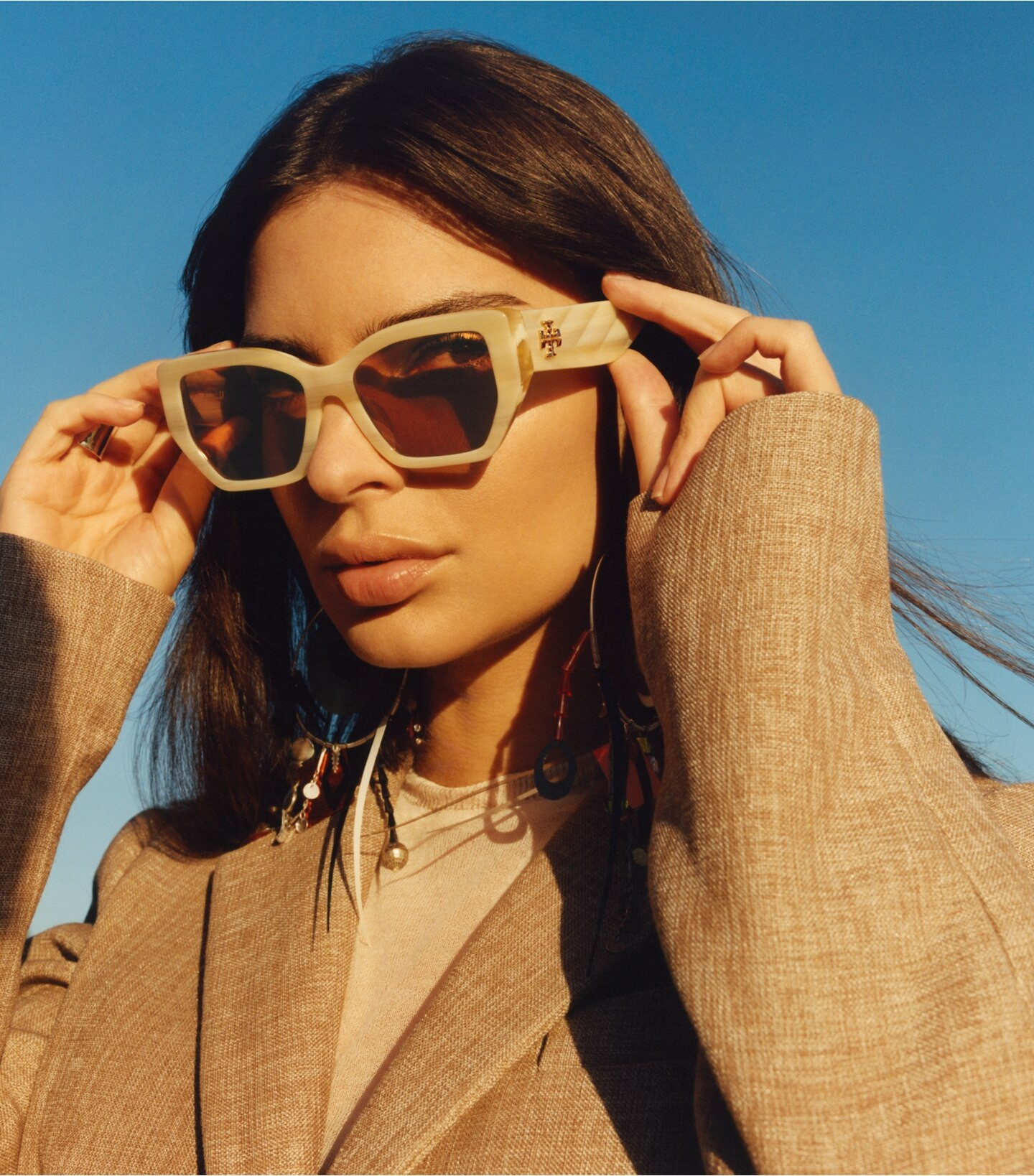 KIRA OVERSIZED GEOMETRIC SUNGLASSES | Tory Burch (US)