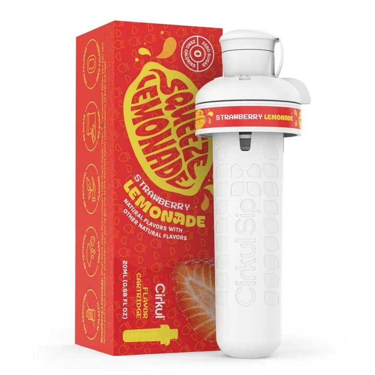 Cirkul Squeeze Strawberry Lemonade Flavor Cartridge, Drink Mix, 1-Pack | Walmart (US)