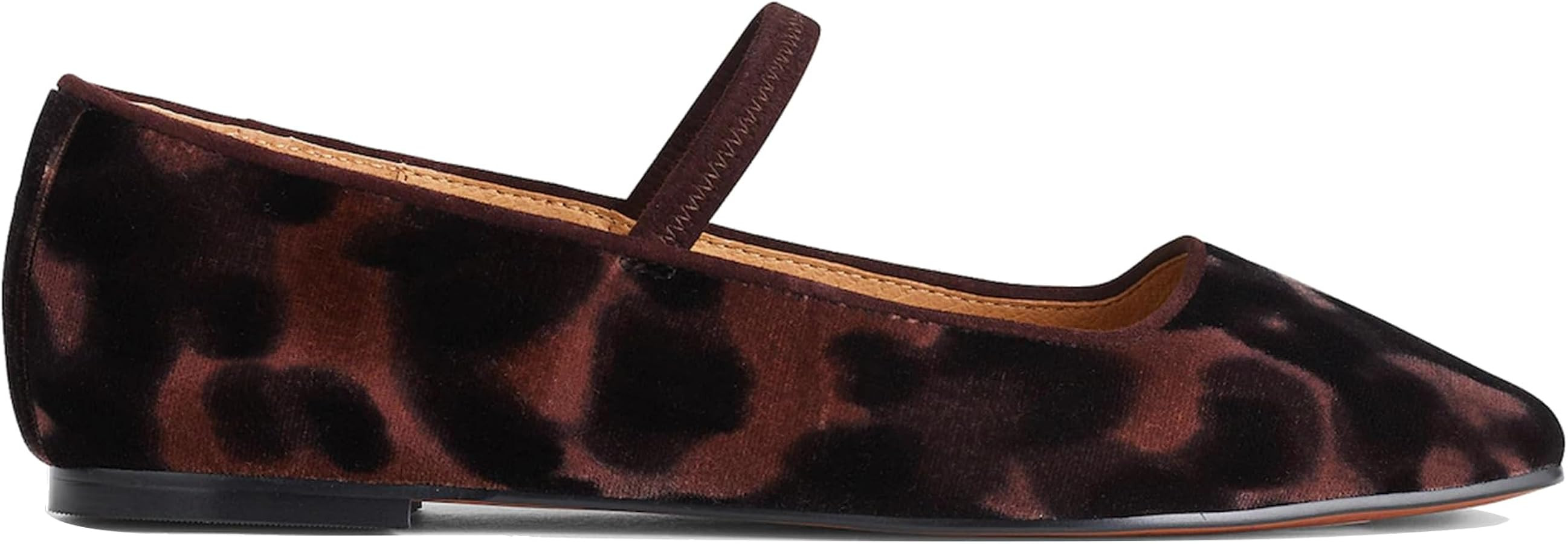 Mary Jane Ballet Flats for Women Square Toe Elastic Strap Slip on Ballerina Flats Dressy Casual D... | Amazon (US)