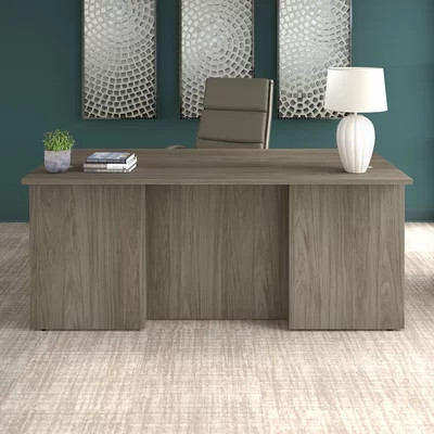 Office 500 Collection Configurable Rectangular Executive Desk Office Set with Hutch | Wayfair North America