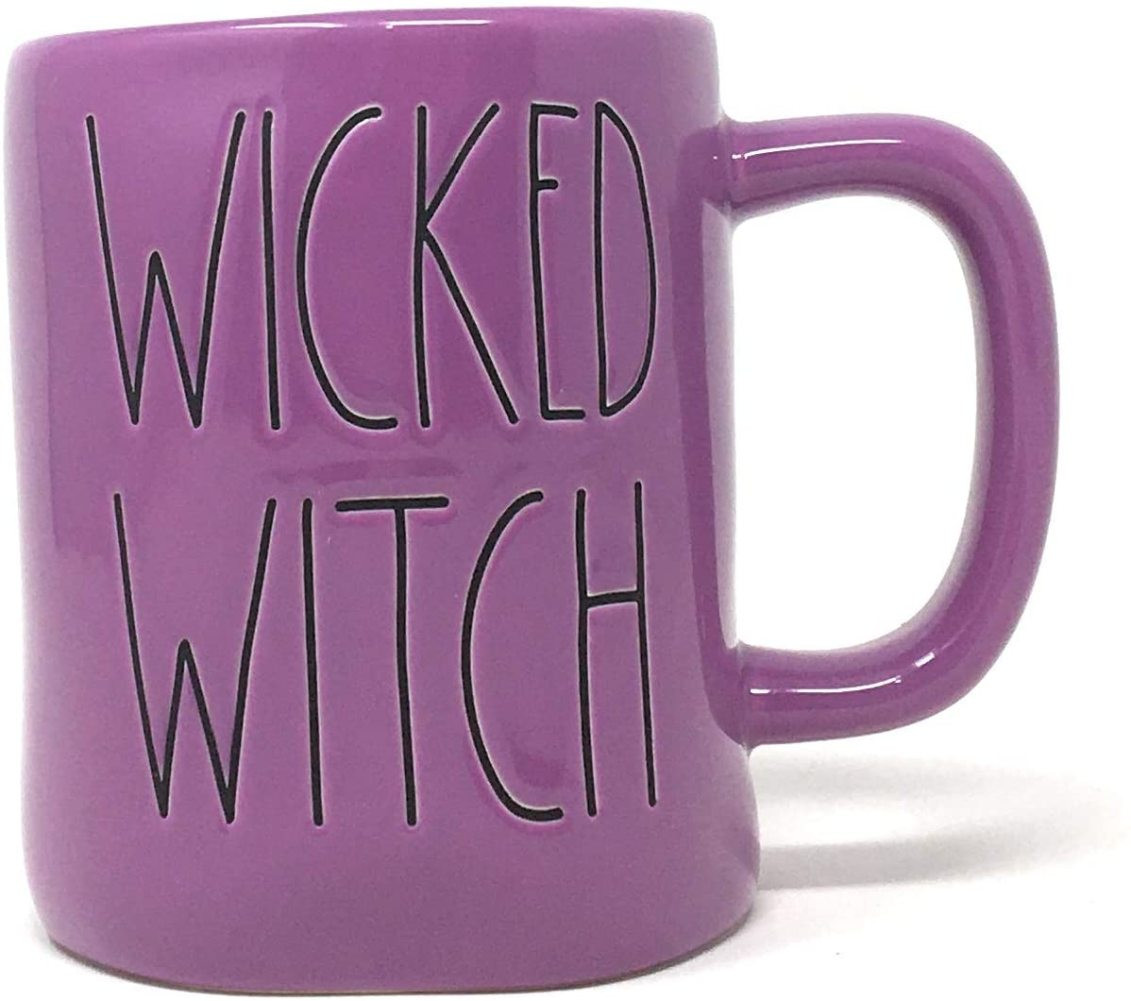 Rae Dunn Artisan Collection by Magenta Wicked Witch Solid Purple Halloween Coffee Tea Mug LL - Wa... | Walmart (US)