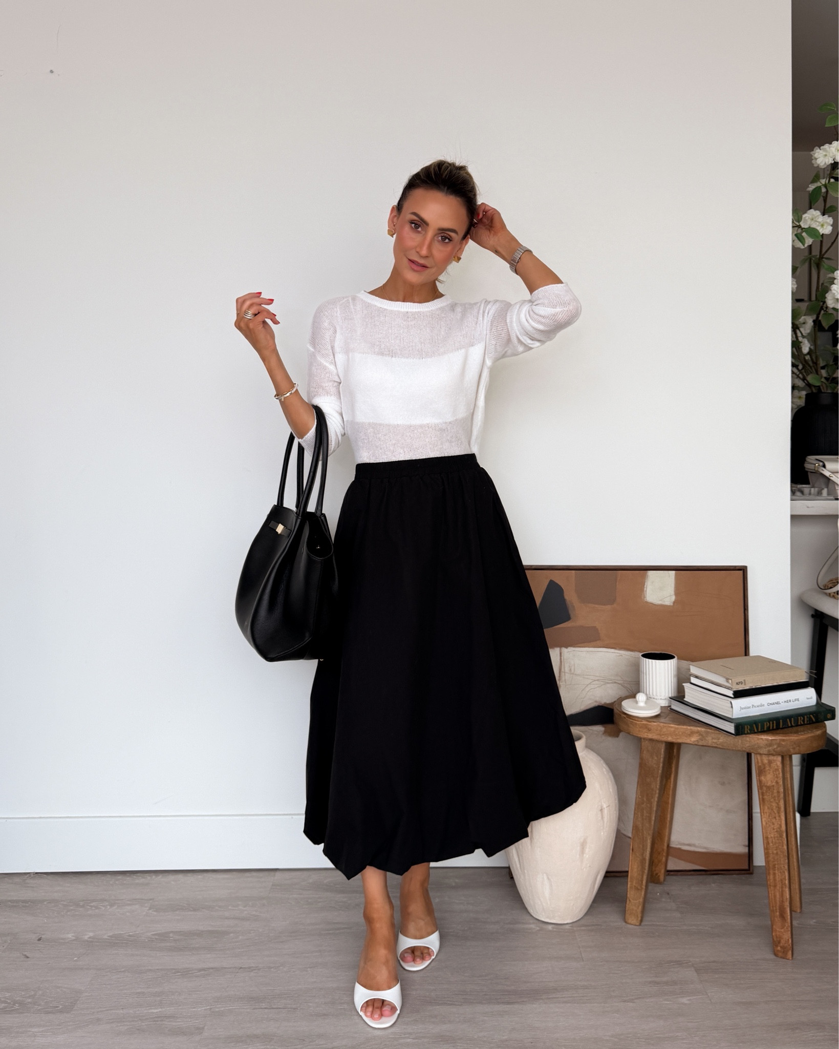 Lunch with the girls outfit 🤍 would be perfect for Mother’s Day also! this sweater is perfect for spring, lightweight and super soft! Also wearable in a million ways 

#LTKMothersDay #LTKOver40 #LTKootd